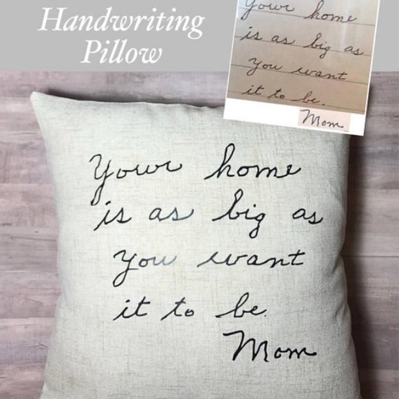 Gift for mom, grandmother gift, custom pillow, handmade pillow, signature pillow - Picture 8 of 9